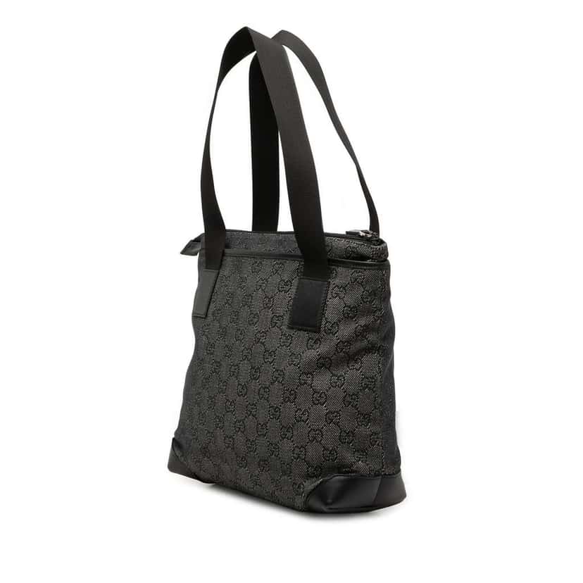 Gucci GG Denim Tote Black Denim Very good condition - Back View