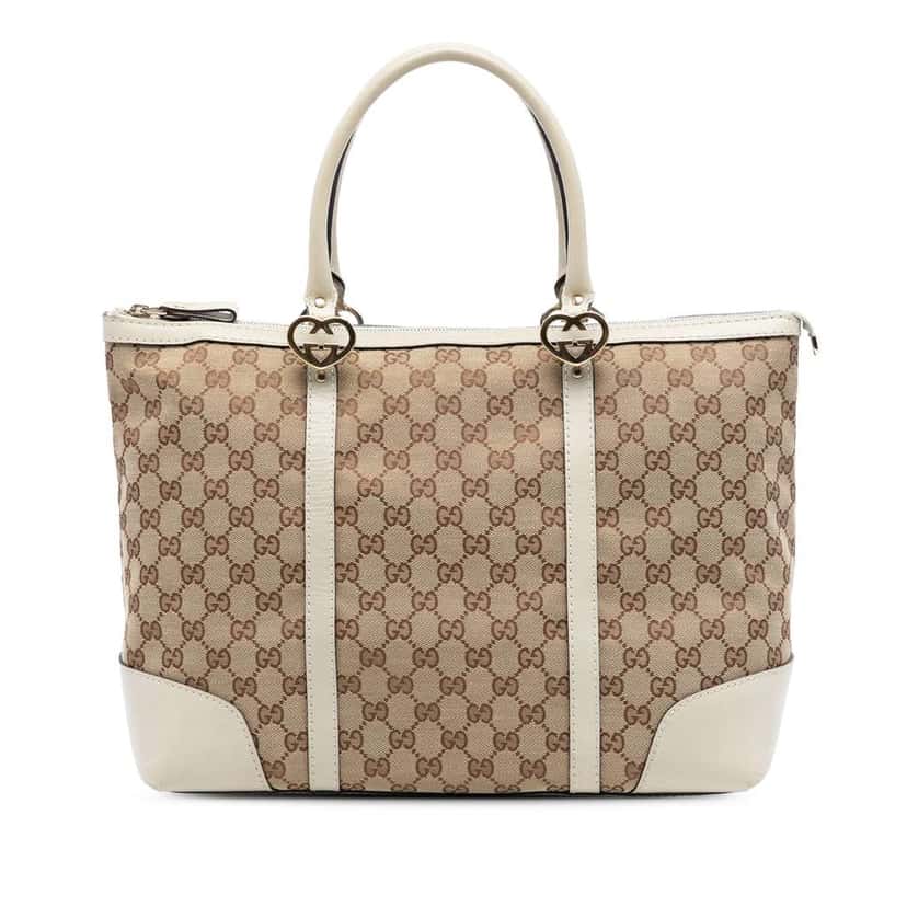 Gucci GG Canvas Lovely Tote Beige Canvas Very good condition - Front View