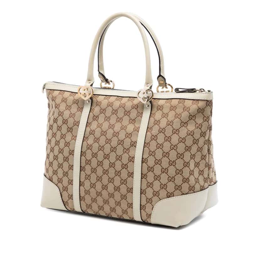 Gucci GG Canvas Lovely Tote Beige Canvas Very good condition - Back View