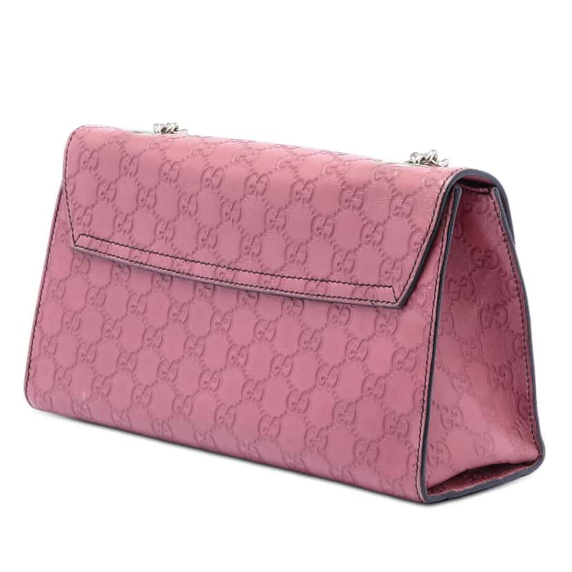 Gucci Medium Guccissima Emily Shoulder Bag Pink Leather Very good condition - Back View
