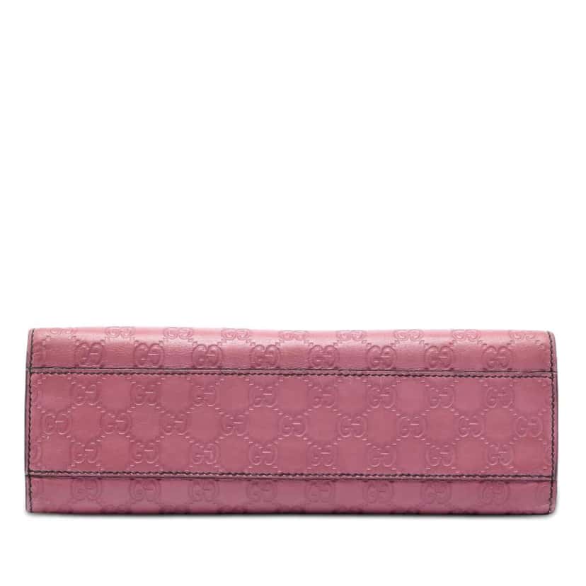 Gucci Medium Guccissima Emily Shoulder Bag Pink Leather Very good condition - Inside View