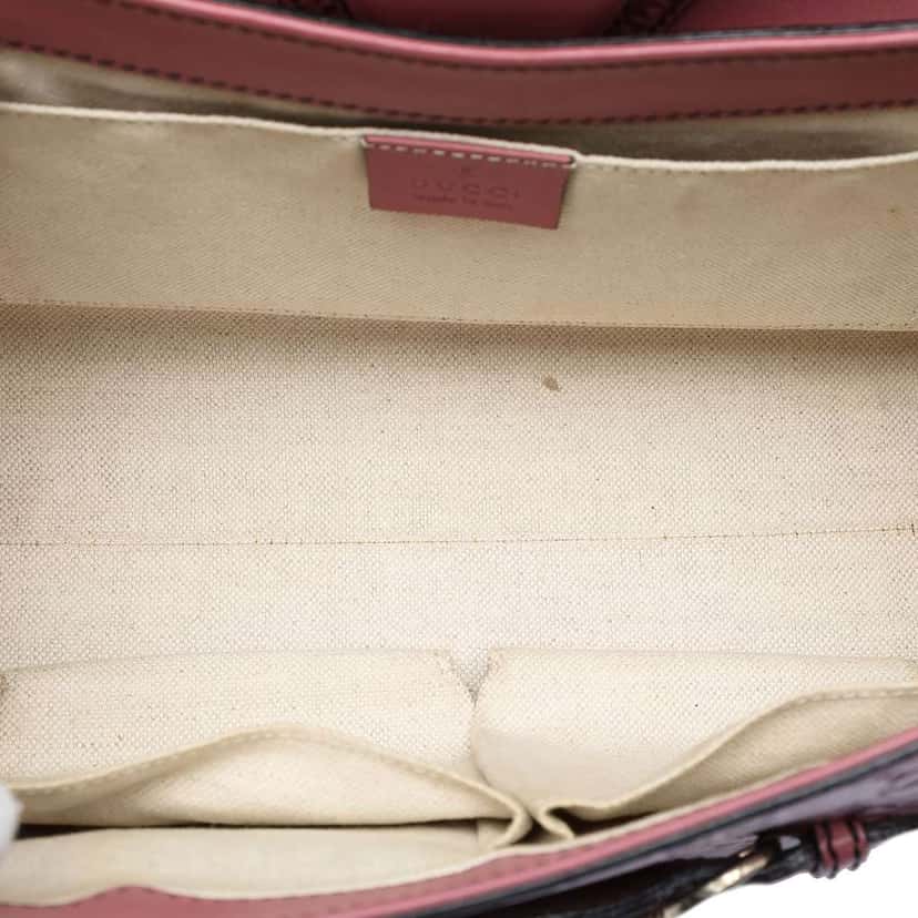 Gucci Medium Guccissima Emily Shoulder Bag Pink Leather Very good condition - Model View