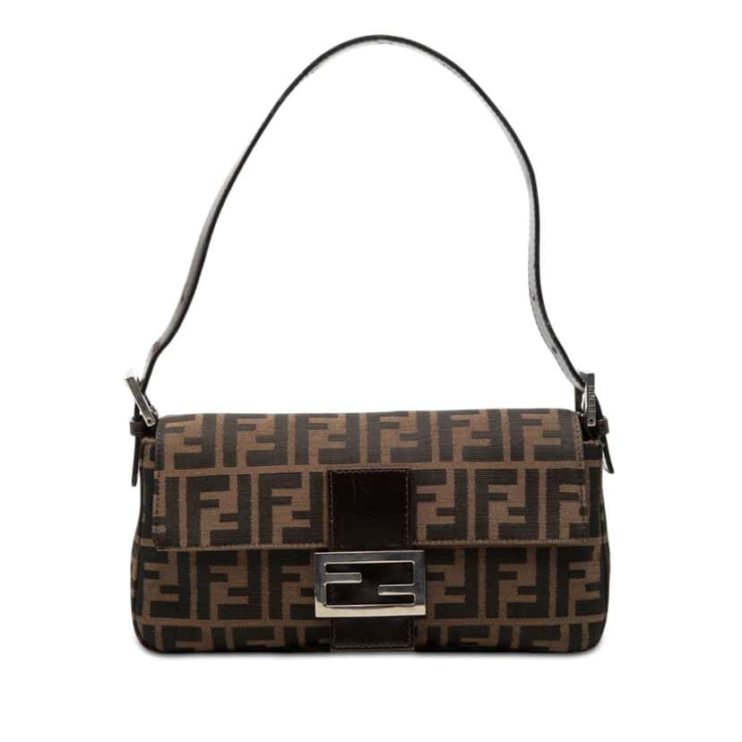 Fendi Zucca Canvas Baguette Brown Canvas Very good condition - Front View