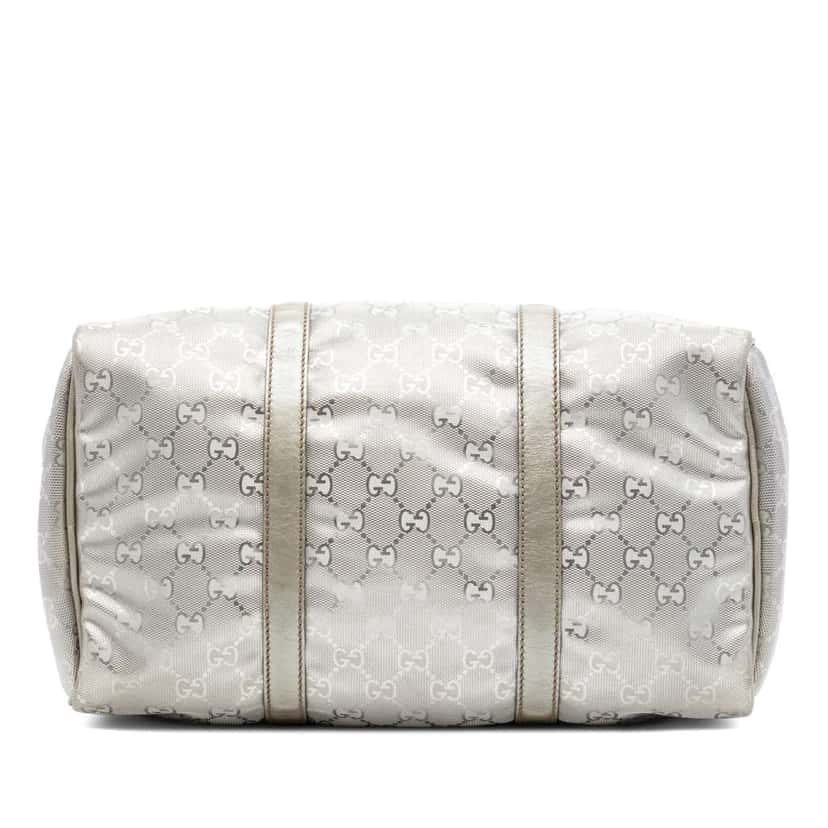 Gucci Medium GG Imprime Joy Boston Bag Silver Canvas Very good condition - Inside View