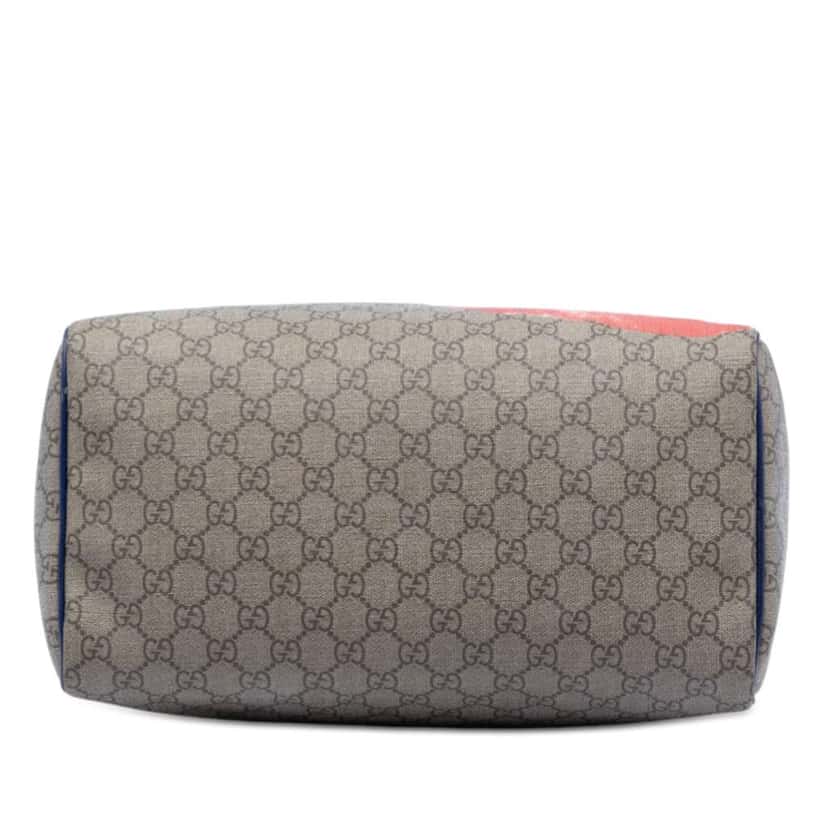 Gucci Unicef Medium GG Supreme American Flag Joy Boston Bag Beige Canvas Very good condition - Inside View