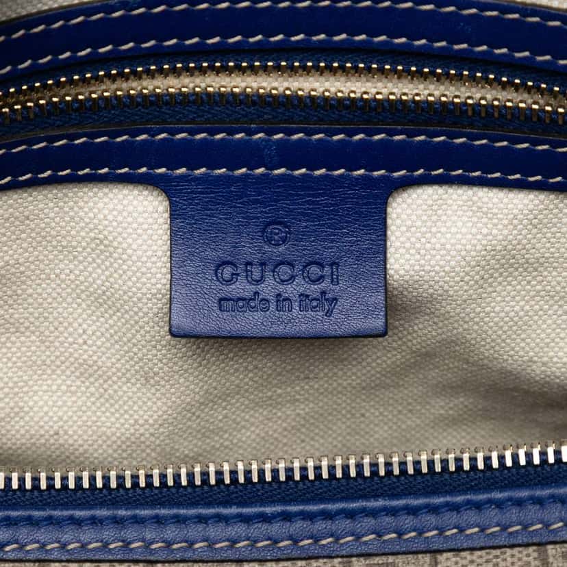 Gucci Unicef Medium GG Supreme American Flag Joy Boston Bag Beige Canvas Very good condition - Box View