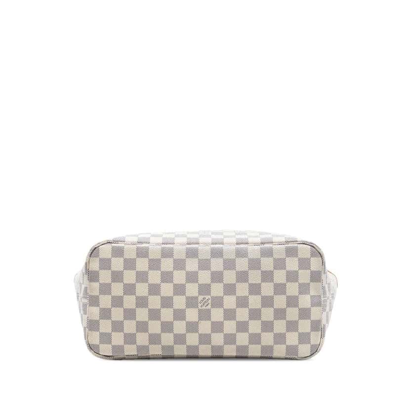 Louis Vuitton Damier Azur Neverfull MM White Very good condition - Inside View