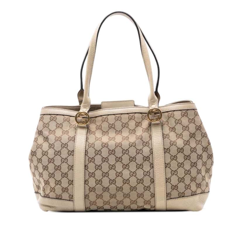Gucci GG Canvas Miss GG Tote Beige Canvas Very good condition - Front View