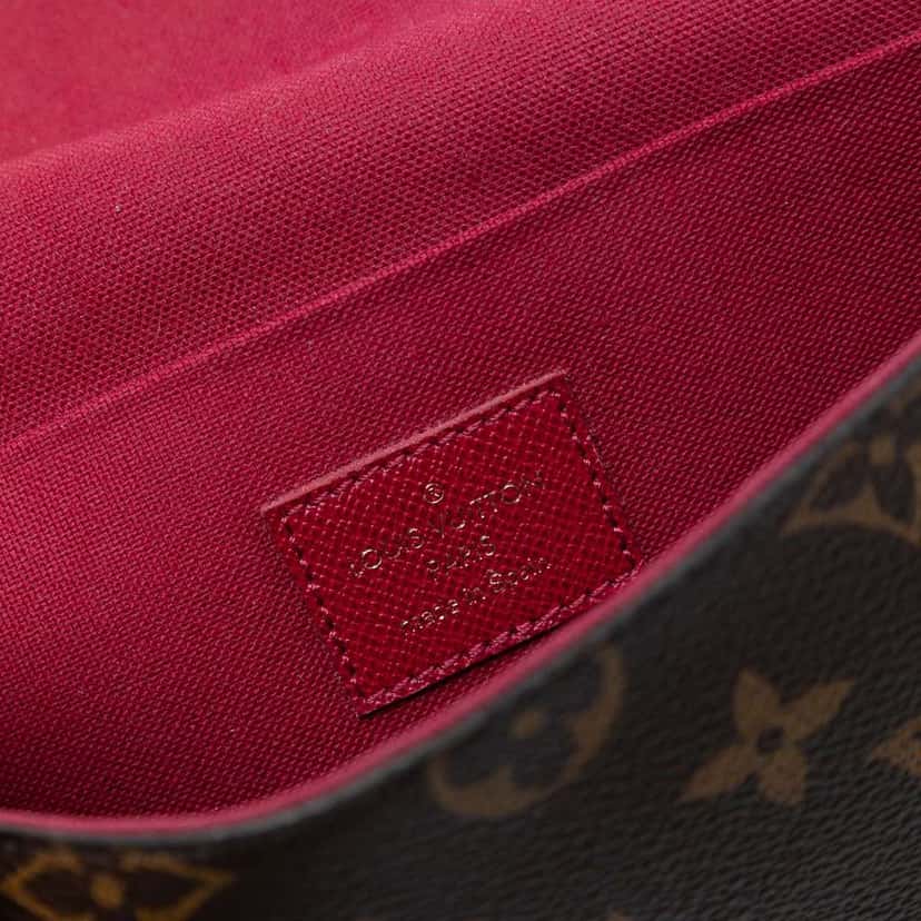 Louis Vuitton Monogram Pochette Felicie Brown Very good condition - Model View