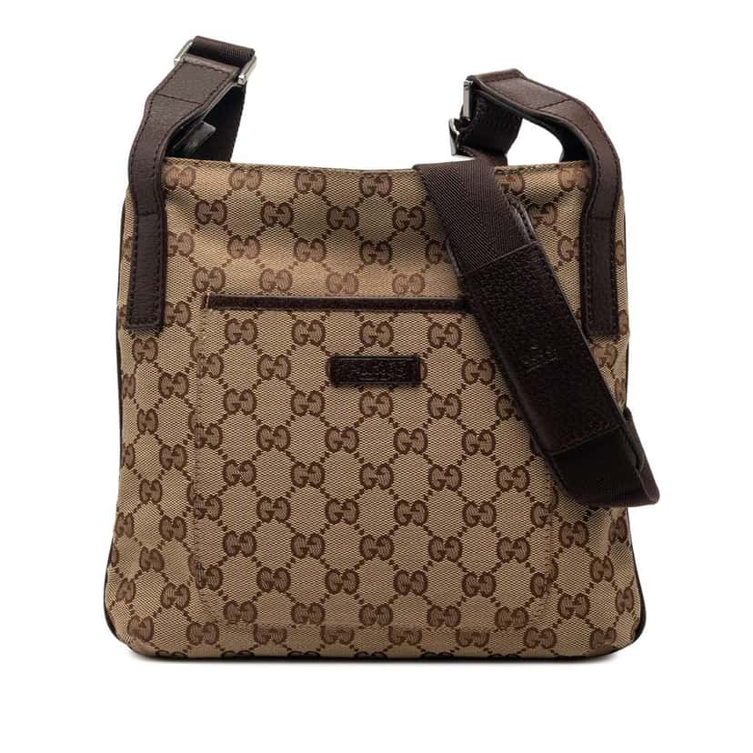 Gucci GG Canvas Crossbody Beige Canvas Very good condition - Front View