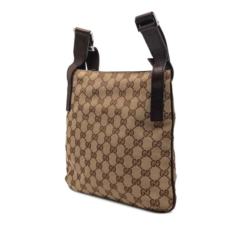 Gucci GG Canvas Crossbody Beige Canvas Very good condition - Back View