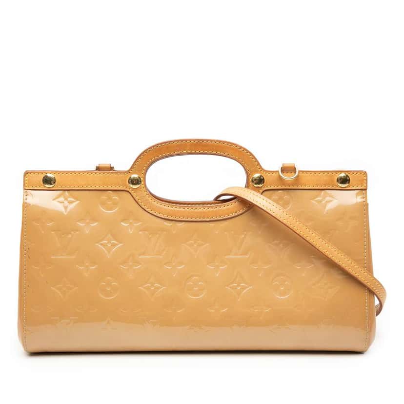Louis Vuitton Monogram Vernis Roxbury Drive Beige Leather Very good condition - Front View