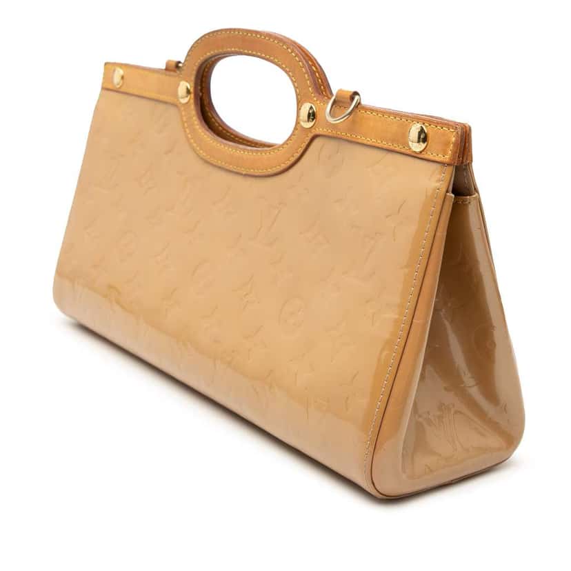 Louis Vuitton Monogram Vernis Roxbury Drive Beige Leather Very good condition - Back View