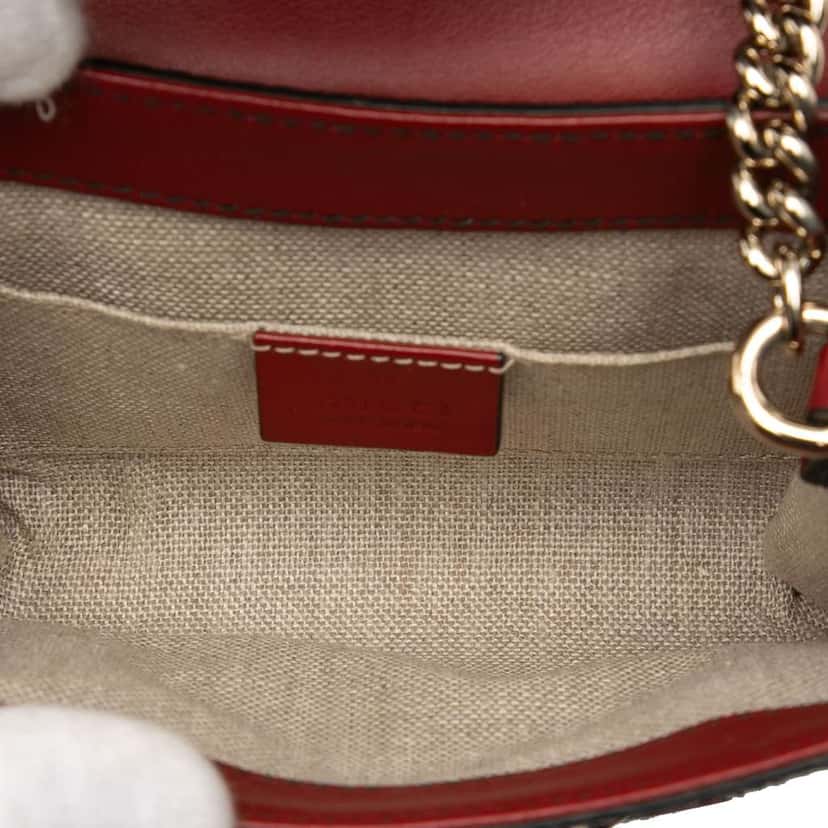 Gucci Mini Microguccissima Emily Crossbody Red Leather Very good condition - Model View