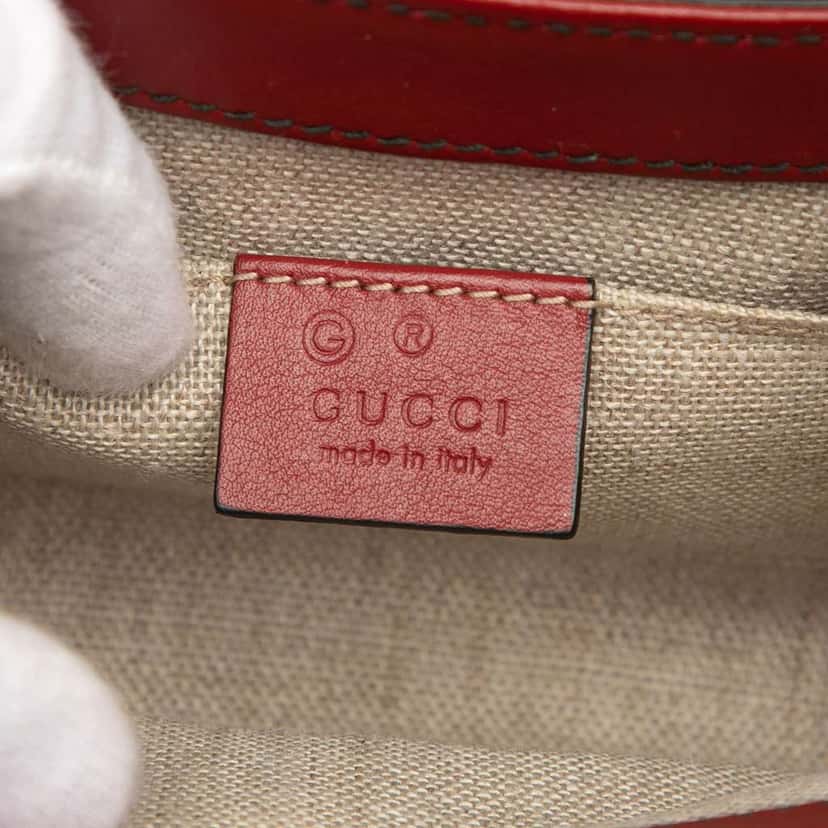 Gucci Mini Microguccissima Emily Crossbody Red Leather Very good condition - Box View