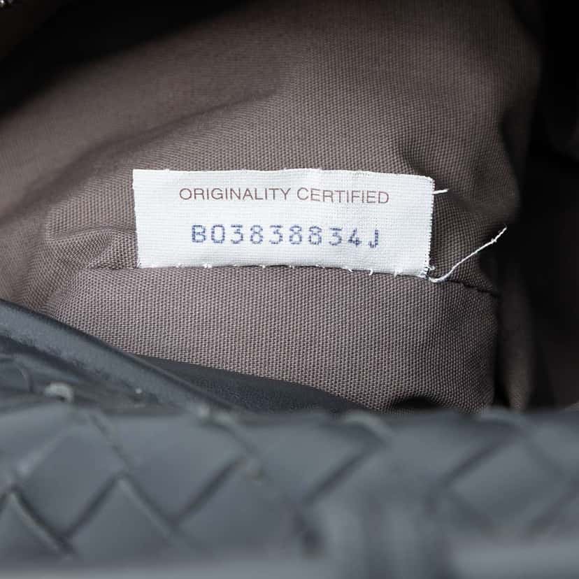 Bottega Veneta Nappa Intrecciato Briefcase Grey Leather Very good condition - Box View