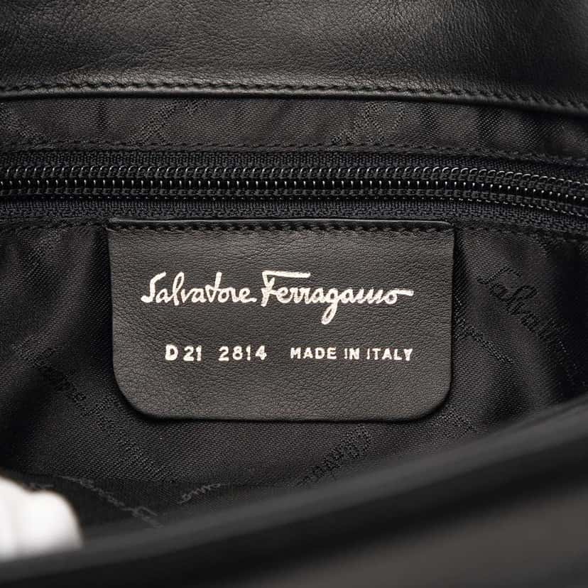 Salvatore Ferragamo Leather Tote Black Leather Very good condition - Box View