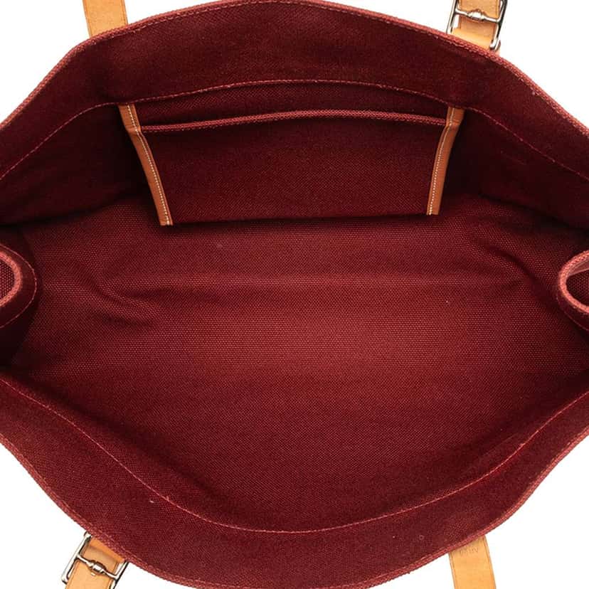 Hermès Toile Etriviere Elan Tote Red Canvas Very good condition - Model View