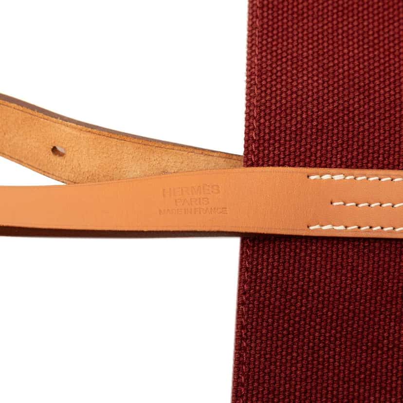 Hermès Toile Etriviere Elan Tote Red Canvas Very good condition - Box View