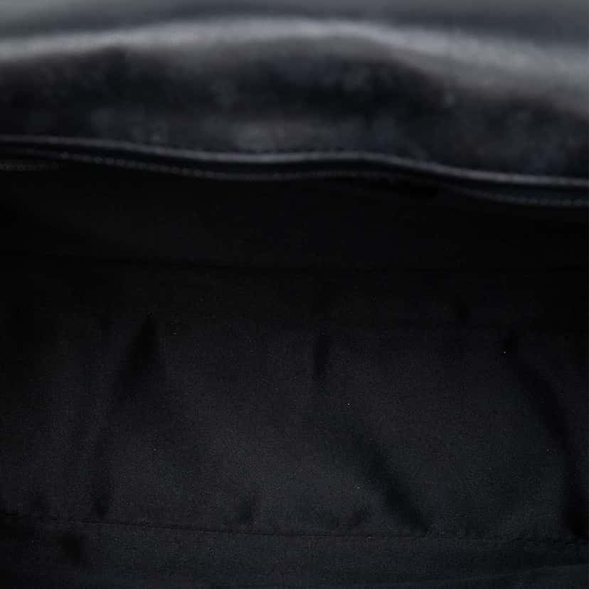 Chanel Jumbo Classic Sequins Single Flap Black Leather Very good condition - Model View