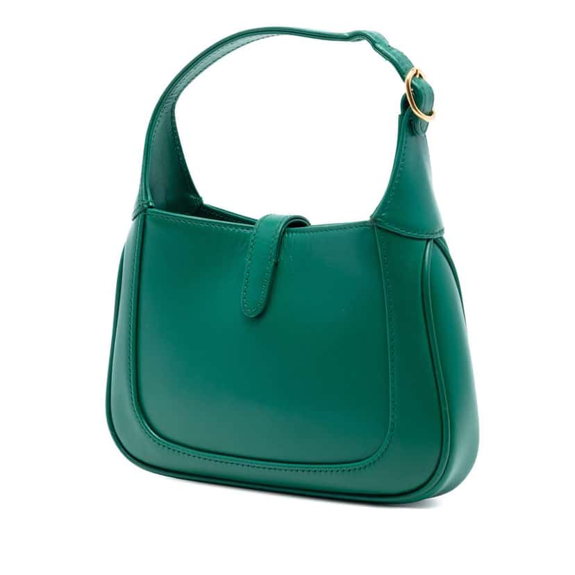 Gucci Mini Calfskin Jackie 1961 Crossbody Green Leather Very good condition - Back View