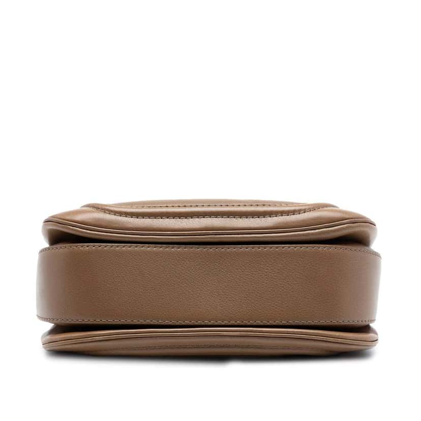 Gucci Medium Calfskin New Bamboo Top Handle Bag Brown Leather Very good condition - Inside View