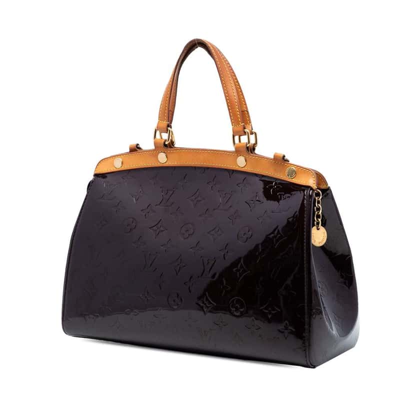 Louis Vuitton Monogram Vernis Brea MM Purple Leather Very good condition - Back View