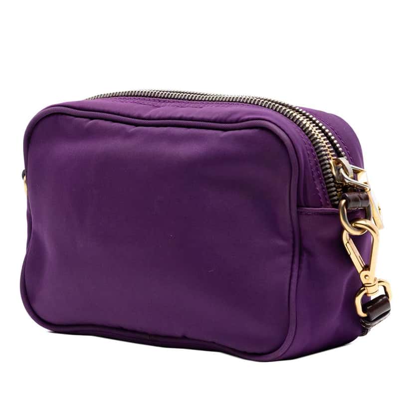 Prada Tessuto Pietre Camera Bag Purple Very good condition - Back View