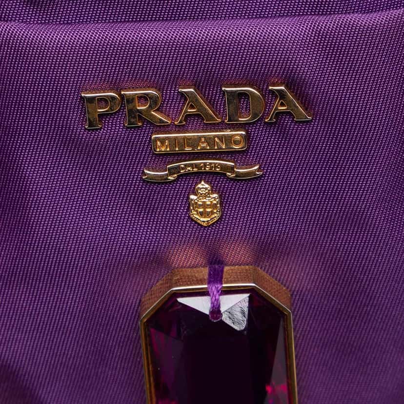 Prada Tessuto Pietre Camera Bag Purple Very good condition - Box View