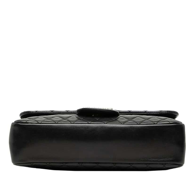 Chanel CC Quilted Lambskin Westminster Flap Black Leather Very good condition - Inside View