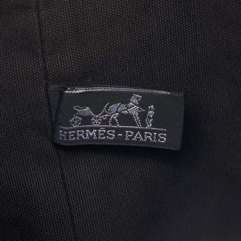 Hermès Toile Polochon Mimile Black Canvas Very good condition - Box View