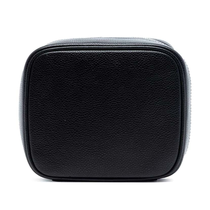 Chanel CC Caviar Vanity Bag Black Leather Very good condition - Inside View