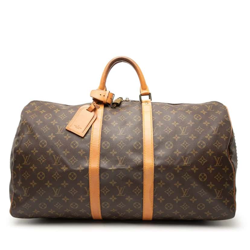 Louis Vuitton Monogram Keepall 55 Brown Very good condition - Front View