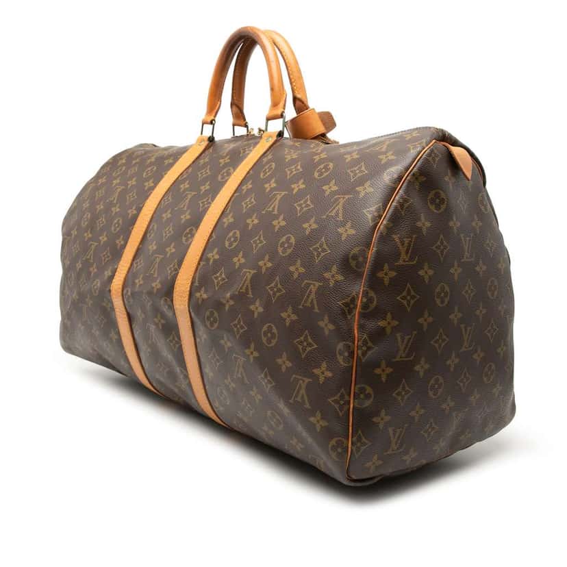 Louis Vuitton Monogram Keepall 55 Brown Very good condition - Back View