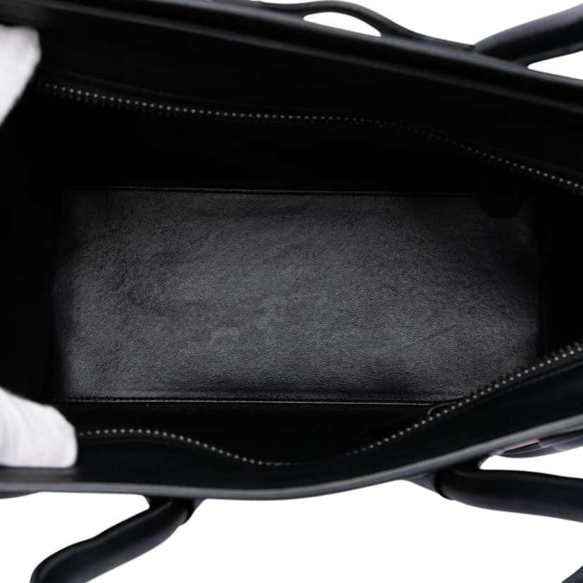 Celine Micro Tricolor Leather Luggage Tote Orange Leather Very good condition - Model View