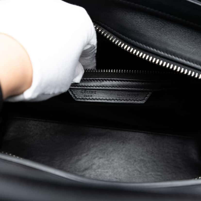 Celine Micro Tricolor Leather Luggage Tote Orange Leather Very good condition - Box View