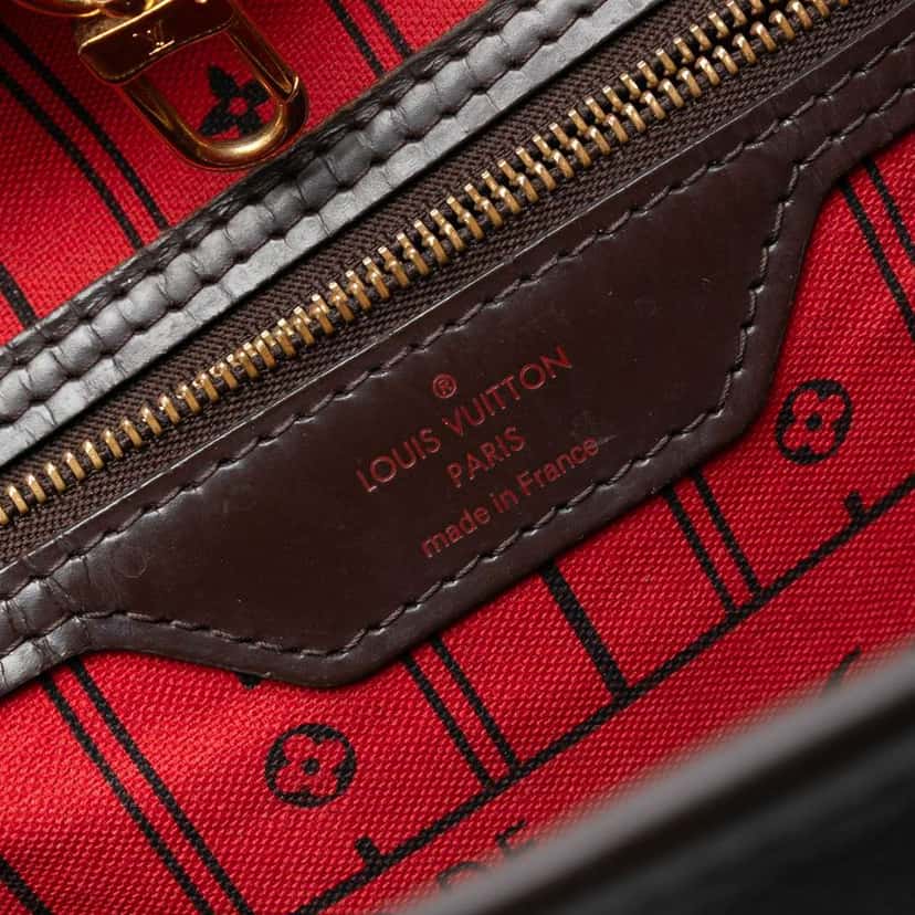 Louis Vuitton Damier Ebene Neverfull MM Brown Very good condition - Box View