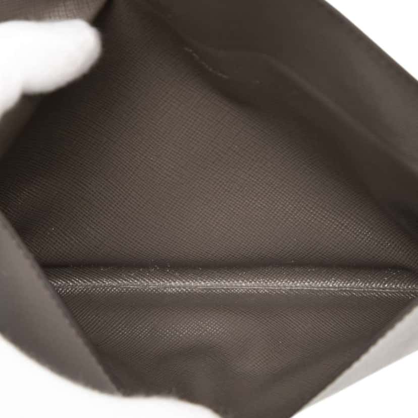 Prada Saffiano Envelope Clutch Grey Leather Very good condition - Model View