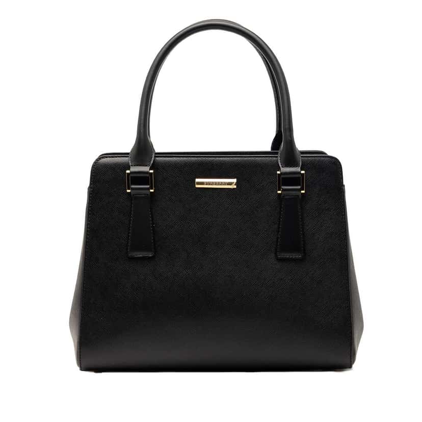 Burberry Leather Handbag Black Leather Very good condition - Front View