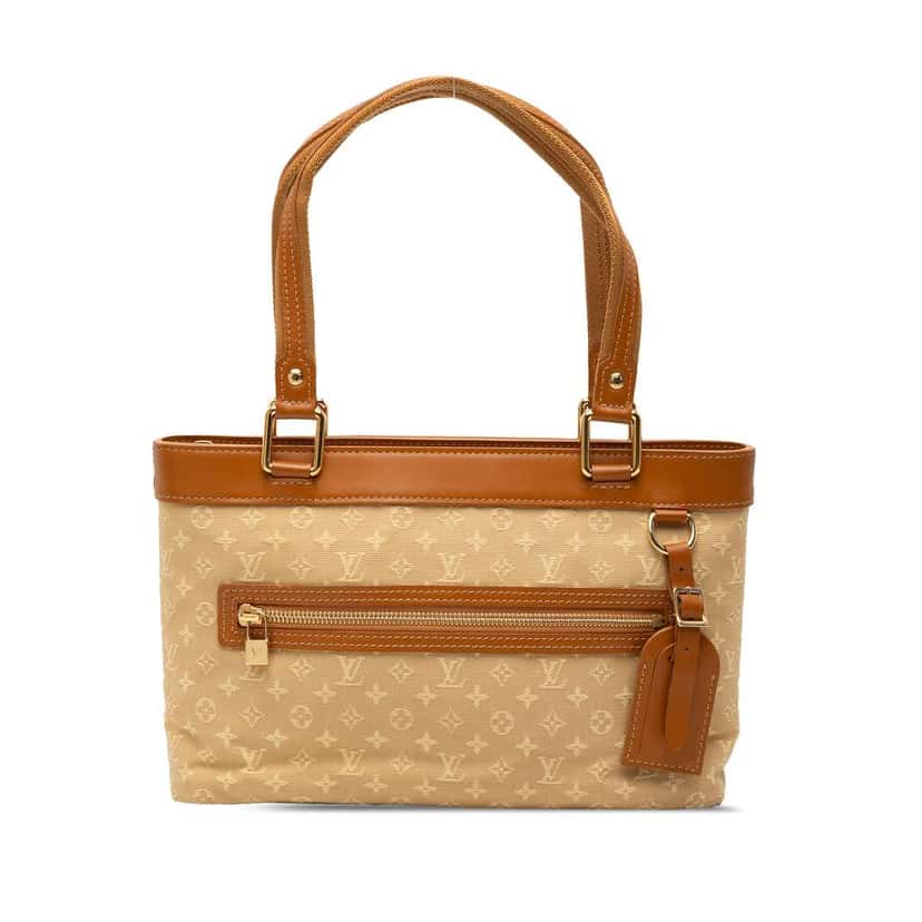 Louis Vuitton Monogram Mini Lin Lucille PM Brown Canvas Very good condition - Front View
