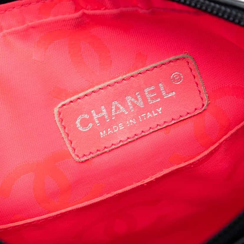 Chanel Quilted Lambskin Cambon Ligne Crossbody Black Leather Very good condition - Box View