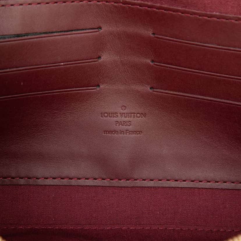 Louis Vuitton Monogram Vernis Sunset Boulevard Red Leather Very good condition - Box View