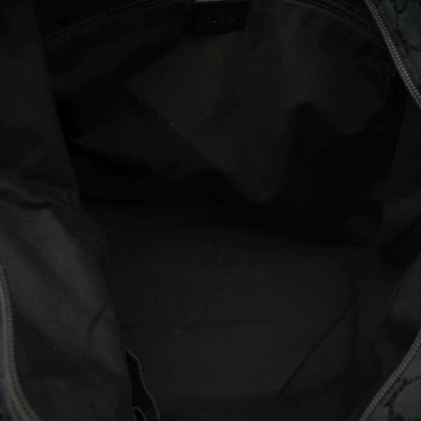 Gucci GG Canvas Web Vertical Tote Black Canvas Very good condition - Model View