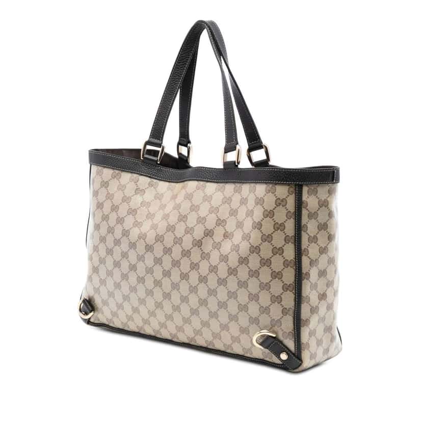 Gucci GG Crystal Abbey D Ring Tote Beige Very good condition - Back View