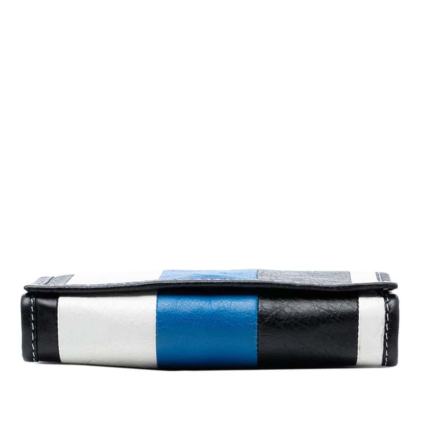 Balenciaga Lambskin Bazar Crossbody Blue Leather Very good condition - Inside View