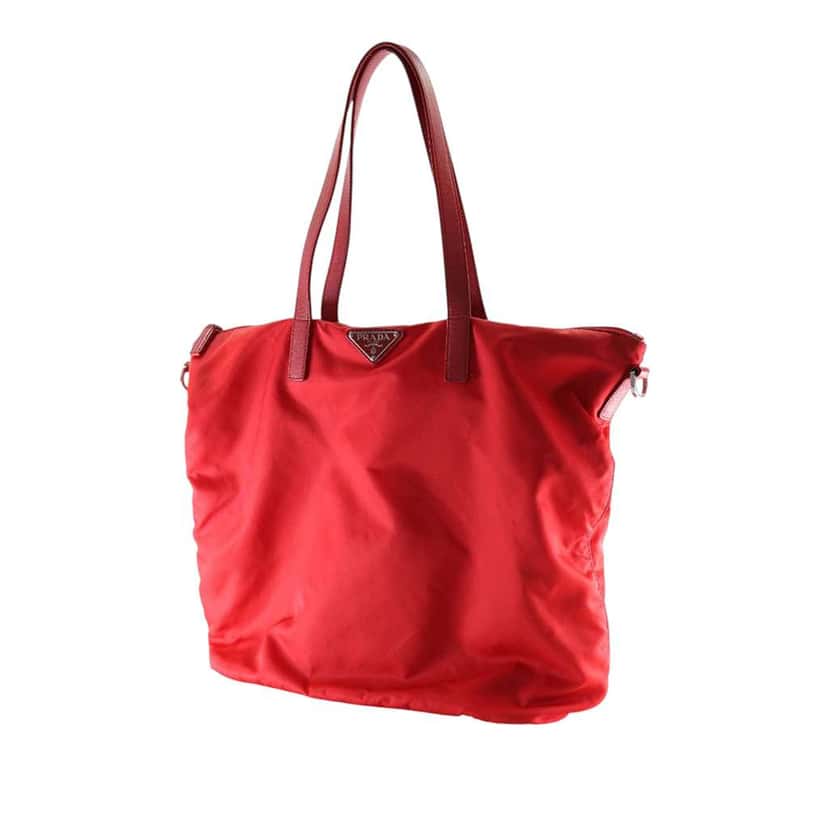 Prada Tessuto Zip Top Convertible Tote Red Very good condition - Inside View