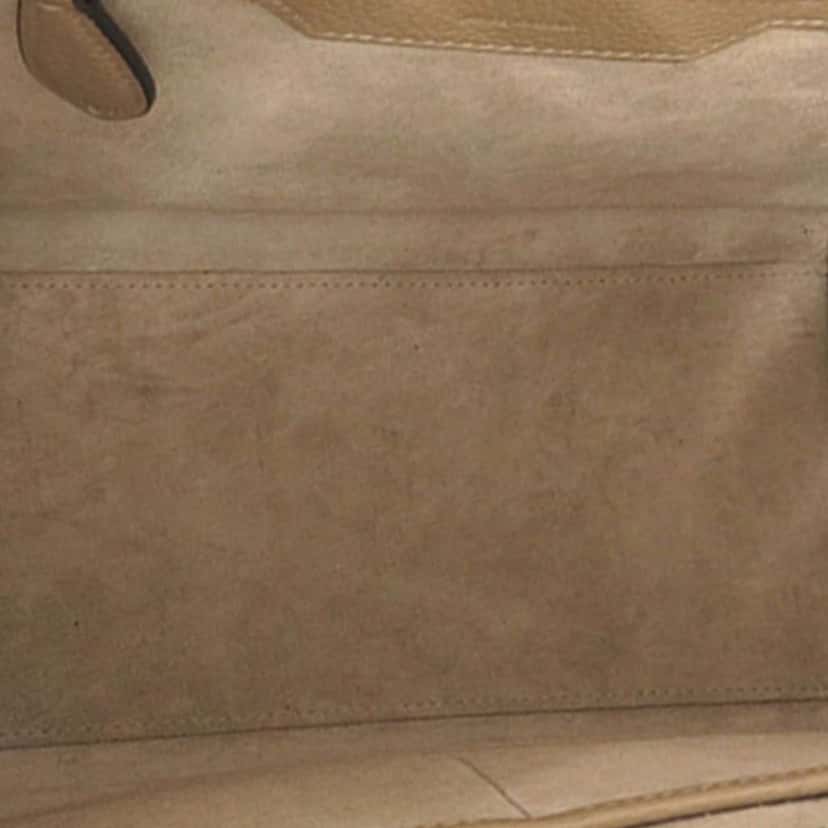 Celine Micro Leather Luggage Tote Beige Leather Very good condition - Model View