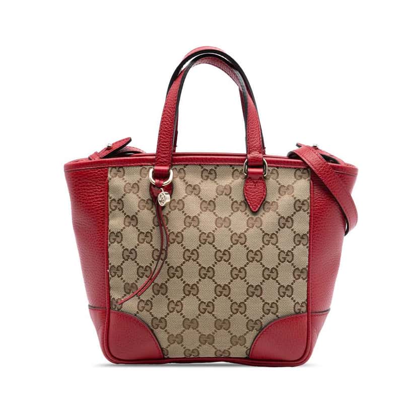 Gucci Small GG Canvas Bree Satchel Beige Very good condition - Front View