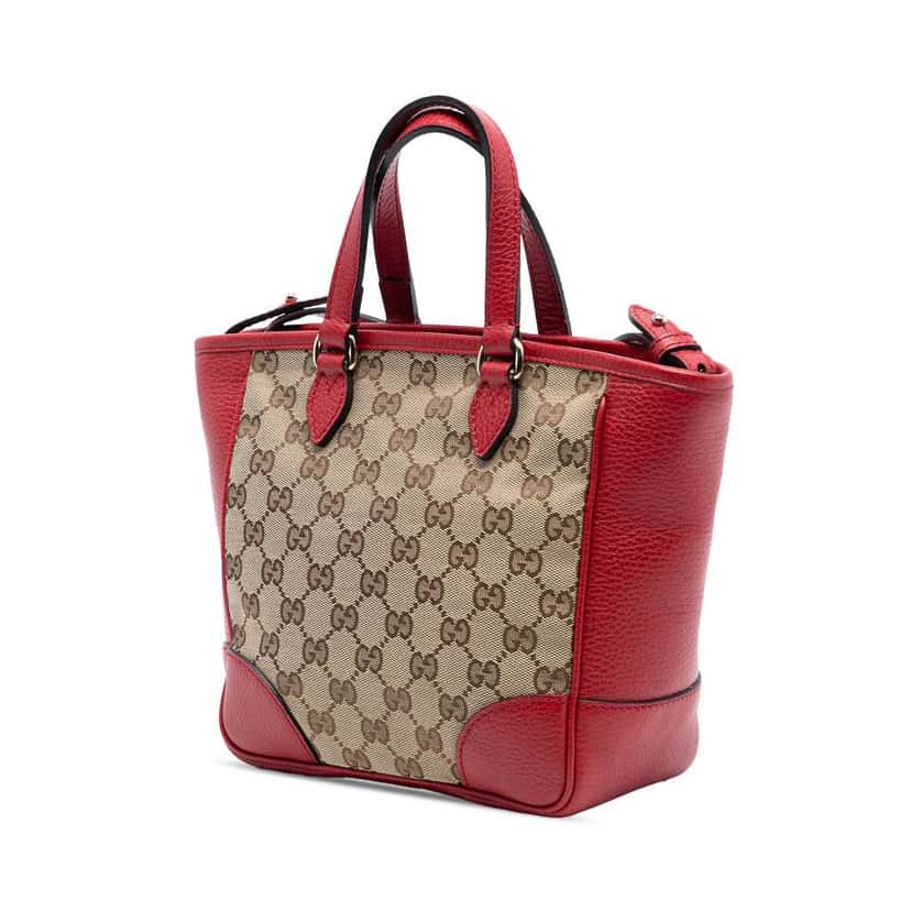 Gucci Small GG Canvas Bree Satchel Beige Very good condition - Back View