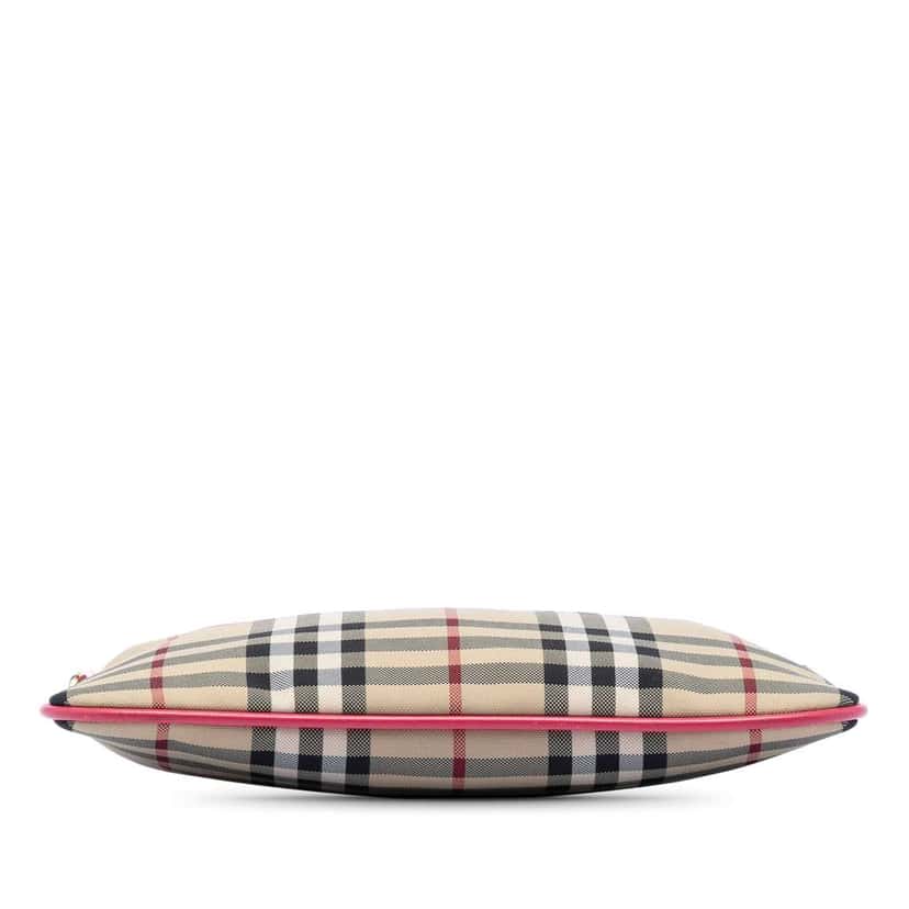 Burberry Haymarket Check Nylon Peyton Crossbody Beige Very good condition - Inside View